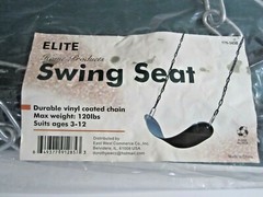 Set of 2 Heavy Duty Swing Seat with Chains Elite Home Products Green & Pink