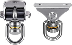 2 Pack Silent Swing Hanger Heavy Duty Stainless Steel Swing Hook with Swivel Bea