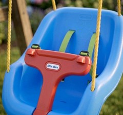 Little Tikes 2-in-1 Snug and Secure Swing, High Back Swing, Blue LIMITED EDITION