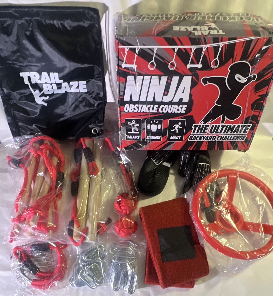 TrailBlaze Ninja Backyard Obstacle Course Challenge Slackline Kit