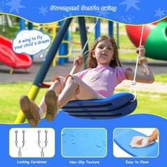 Color Swing Set for Backyard,Swing Heavy Duty 440lbs Metal Outdoor Swing Stand