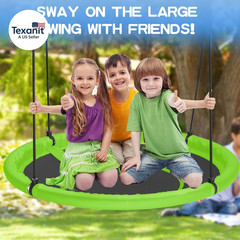 48 Inch Saucer Tree Swing for Kids Adult, Larger Flying Swing for Whole Family,