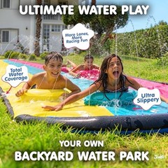 XL 20Ft Summer Vibes Premium Slip and Slide with 3 Bodyboards, Heavy Duty