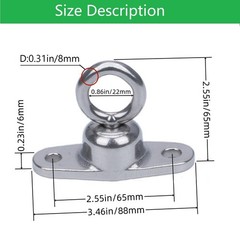 Bearing Swing Hanger Antirust Heavy Duty 360°Rotation 1200LB Capacity Playgro…