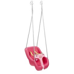 High Back Swing Chair for Outdoor Comfort and Relaxation in Magenta