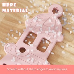 YUFU 4-in-1 Toddler Slide and Swing Set, Kids with Climber, Pink