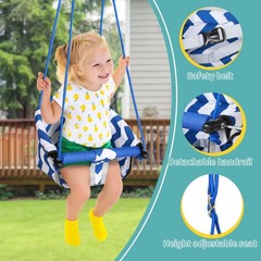 2 in 1 Baby Jumper and Swing, Toddler Swing Set with Foldable Stand, Ages 6 M…