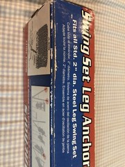 NEW Flexible Flyer Swing Set Leg Anchors Model 30117 Fits Any Steel Swing Set