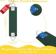 Swing Seat 30in Metal Triangle Ring Heavy Duty 300lb Outdoor Green – US