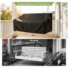 Porch Swing Cover, Waterproof Outdoor Hanging Swing Chair Cover for 2-Person …