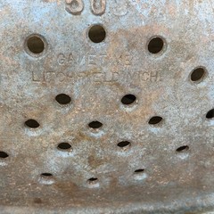 Vintage Early 1900’s Blue Metal Gametime Swing Seat w/ Original Hooks.