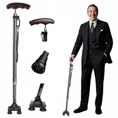 Carbon Fiber Walking Cane with Wenge Wood Handle – Lightweight and Durable
