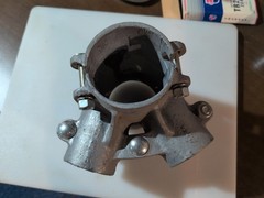 GameTime Galvanized 3 1/2″ Swing Set Pipe Bracket 1362 & 1362 Assembly – NOS