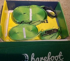 Barefoot Slackline Kit 50ft (18m) Complete Set Neon Green New
