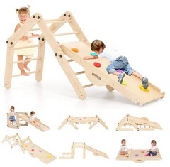 Climbing Toys for Toddlers, Upgrade Wooden Montessori Foldable 12 in 1