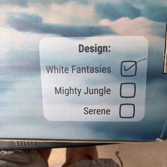 Zuly Sensory Swing White Fanties Pattern for Ages 3-7,