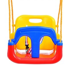 3-in-1 Infant to Teenage Detachable Swing Outdoor for Patio Garden Blue Chair