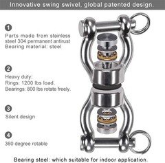 Durable 360° Silent Swing Swivel with Heavy Load Capacity for Versatile Use