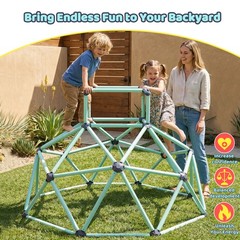 Kids Indoor Outdoor Climbing Dome for Ages 3-10, Steel Frame – Portable Play Gym