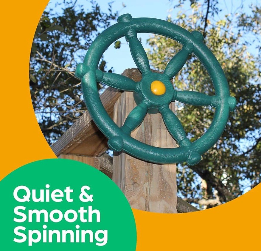 Pirate Ship Wheel Steering Playground Accessories for Kids Outdoor Playhouse DIY