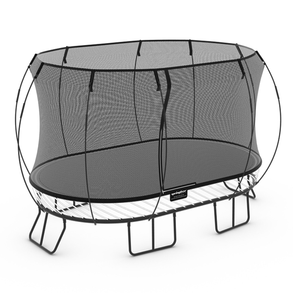 Springfree Trampoline Kids Outdoor Large Oval 8 x 13′ Trampoline with Enclosure