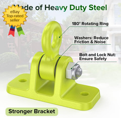 Swing Hangers for Wooden Sets Pack of 2 Heavy Duty Swingset Hardware with Lockin