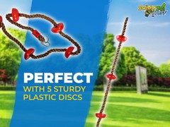SWING SET STUFF INC CLIMBING ROPE WITH STEPS RED tree house wooden play set 0288