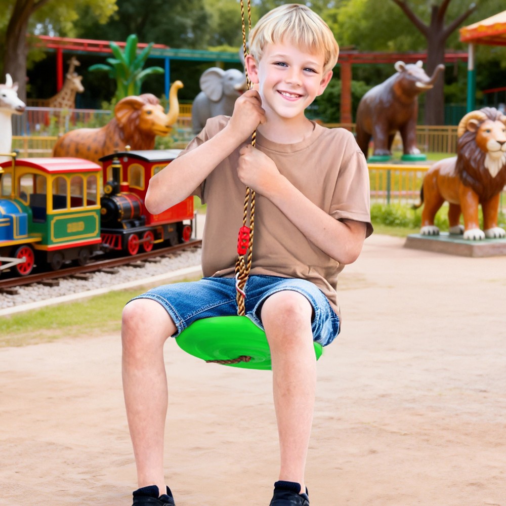 90-170cm Hanging Disc Swing For Playground Garden, Outdoor Hanging Disc Swing
