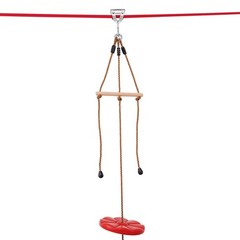 Uimoso 65 ft Zip Line Kit for Kids Adult Trolley Slackers Zipline Up to 500 lb