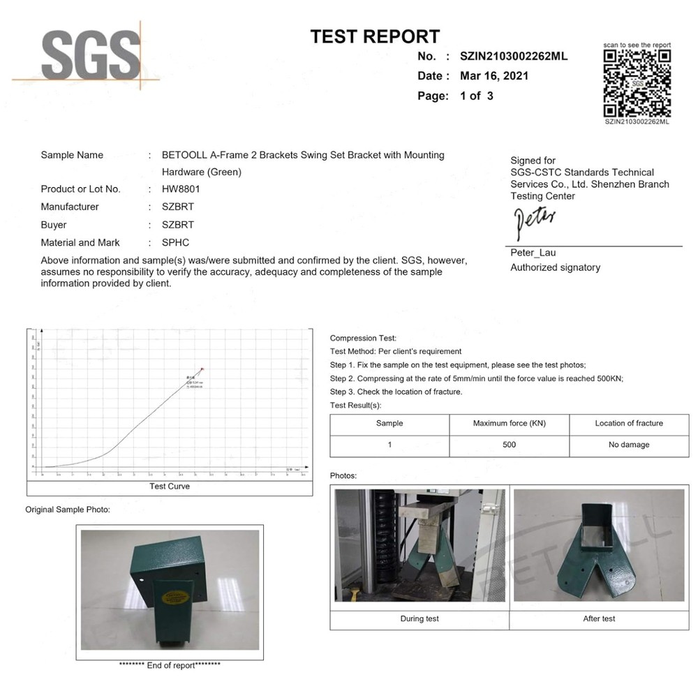 Rust-Free Swing Set Brackets – Mounting Kit Inc.