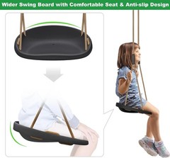 2 Pack 500LB Capacity Heavy Duty Swing Seat W/ Wider Swing Board & Height