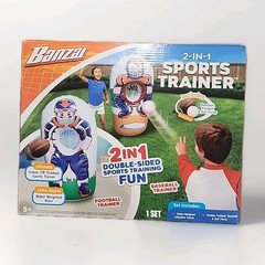 Banzai 2-in-1 Inflatable Sports Training Football & Baseball Trainer.