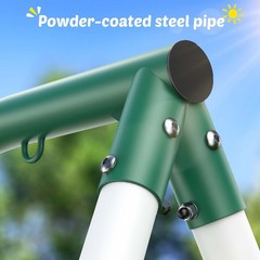 Trekassy 440lb Metal Swing Set for Kids with 60″ Platform Swing Heavy Duty Frame
