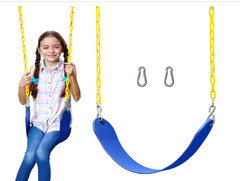 Jungle Gym Kingdom Outdoor Swing Seat Replacement Heavy Duty Chains Playground