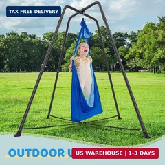 Swing Stand with Sensory Swing and Pod Swing, X-Shaped Swing Frame, Heavy-Duty M