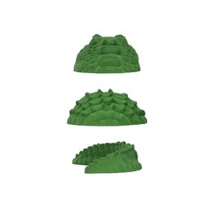 Atomik Rock Climbing Holds 3-Piece Alligator in Green