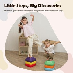Soft Foam Stepping Stones for – Indoor Balance & Coordination – Lightweight N…