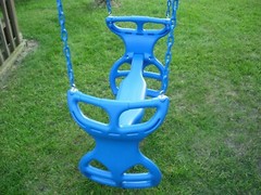 Swingset back to back glider swing, play set double glider,horse swing,PVC,54,GY