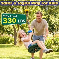 Connectable Tree Swing Combo for Kids Muticolor Connectable Swing (2 Pack)