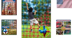 Versatile Heavy Duty Climbing Net for Kids – Includes Carabiners & Storage Bag