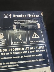 Branton Fitness Ninja Warrior 50’ Slackline Kit
