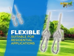 SWING SET STUFF INC. 3/8″ X 4″ SWING HANGER AND SPRING CLIP FOR WOOD(PAIR) 0272