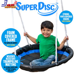 Metal Swing Set with 2 LED Swing Seats Super Disc Swing & Wave Slide FREE SHIPP
