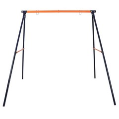 Swing Set Fun Play Chair Kids Children Metal Frame Stand Swing Frame Backyard