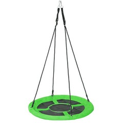 40″ Waterproof Saucer Tree Swing Set Outdoor Round Swing for Children Green