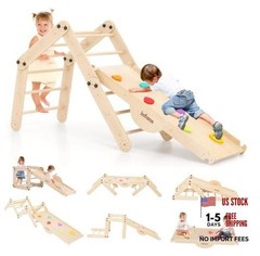 Climbing Toys for Toddlers, Upgrade Wooden Montessori Foldable 12 in 1