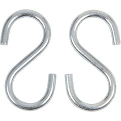 SWING SET STUFF 5/16 X 4 ZINC LARGE S-HOOK (PAIR) hardware chain connectors 0193