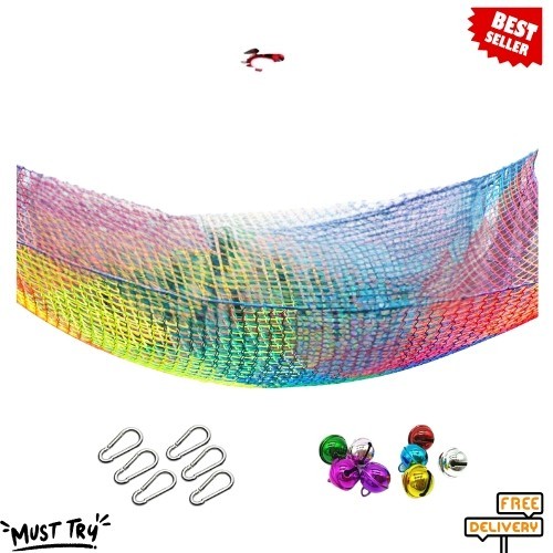 NEW Climbing Cargo Net 6.5×9.8ft Double Layer Playground Safety Net