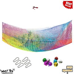 NEW Climbing Cargo Net 6.5×9.8ft Double Layer Playground Safety Net