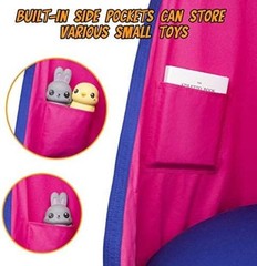 Hanging Kids Pod Swing Seat – Adjustable Inflatable Pillow & Easy Installation